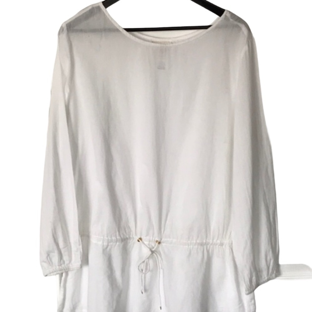 Michael Kors Cotton Tunic- White- Size M